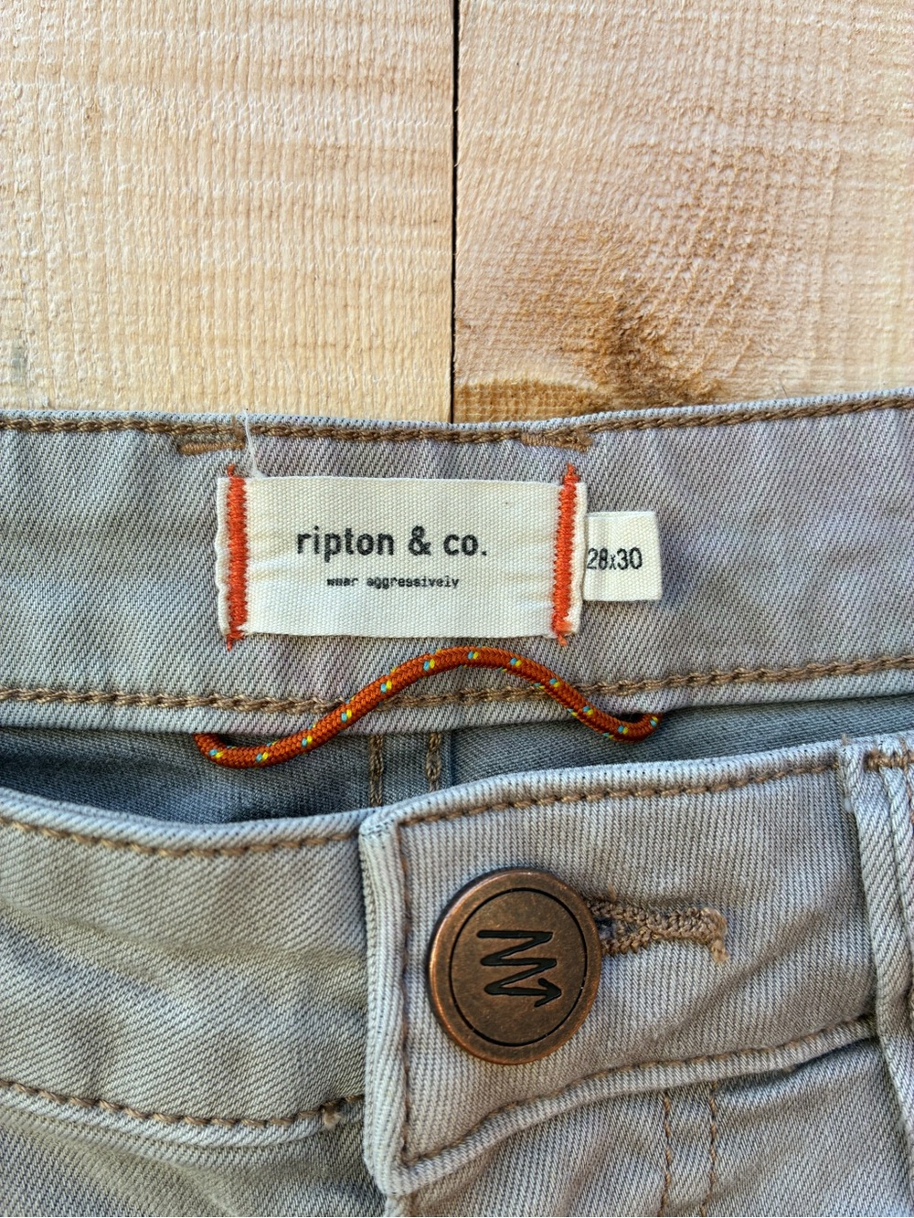 Ripton Women's Superlite Wide Jeans - Ash - 28 (cropped) - Picture 3 of 3